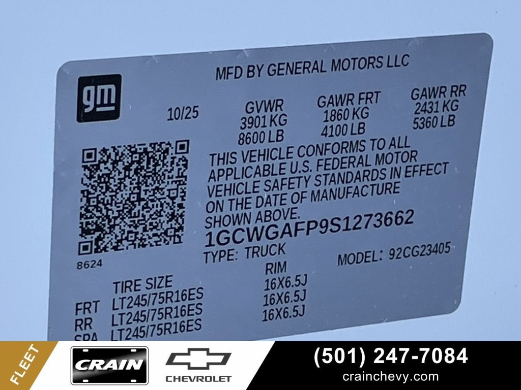 2025 Chevrolet Express Cargo 2500 WT