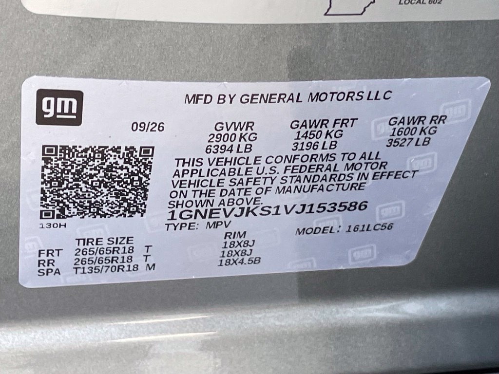 2027 Chevrolet Traverse Z71