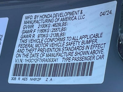 2024 Honda Accord Hybrid Sport-L