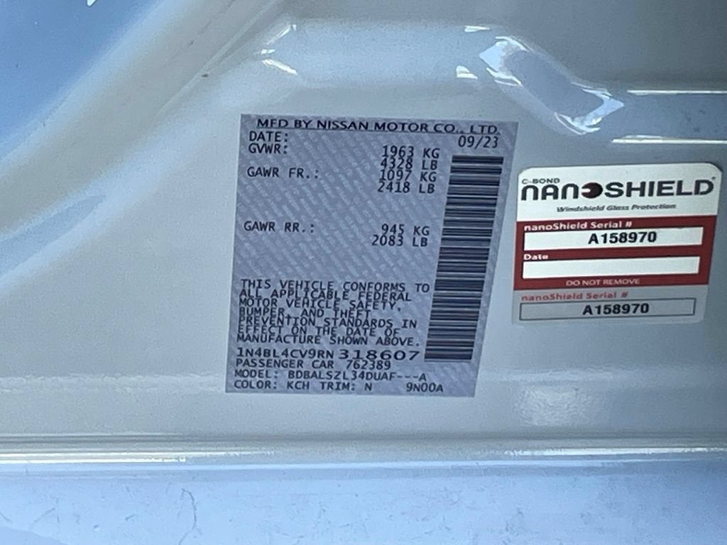 2024 Nissan Altima 2.5 SR