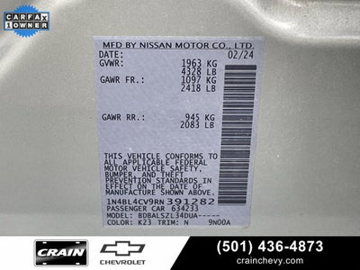 2024 Nissan Altima 2.5 SR