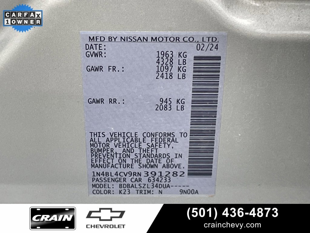 2024 Nissan Altima 2.5 SR