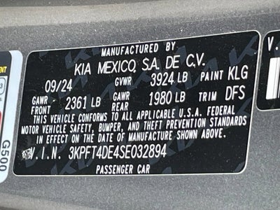 2025 Kia K4 LXS