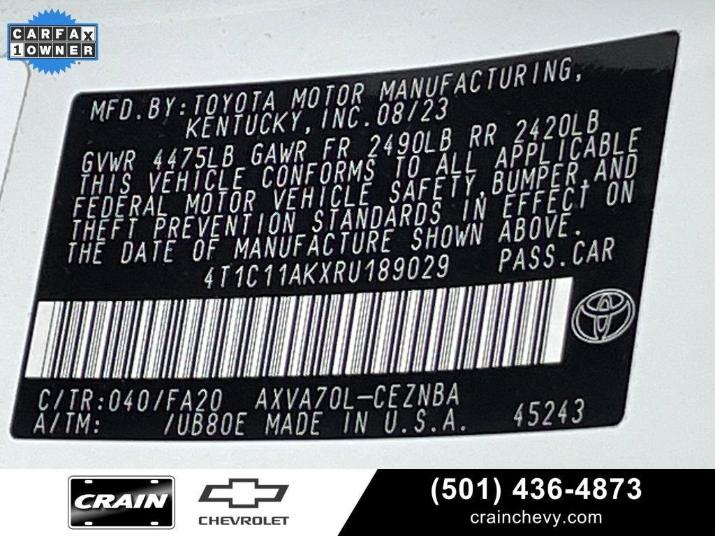 2024 Toyota Camry LE