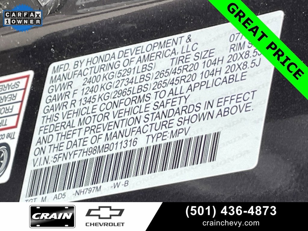 2021 Honda Passport Touring