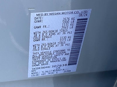 2024 Nissan Pathfinder Rock Creek