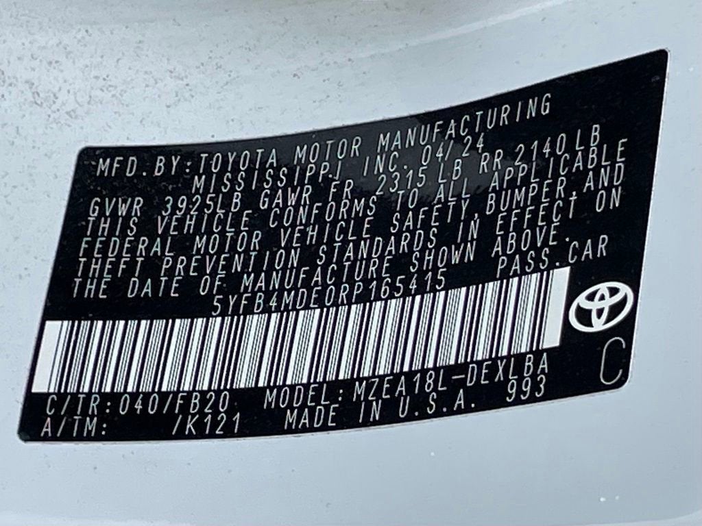 2024 Toyota Corolla LE