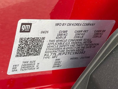 2026 Chevrolet Trax 2RS