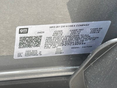 2026 Chevrolet Trax 2RS