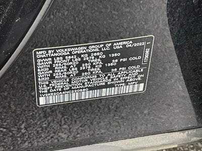 2022 Volkswagen Atlas Cross Sport 3.6L V6 SE w/Technology