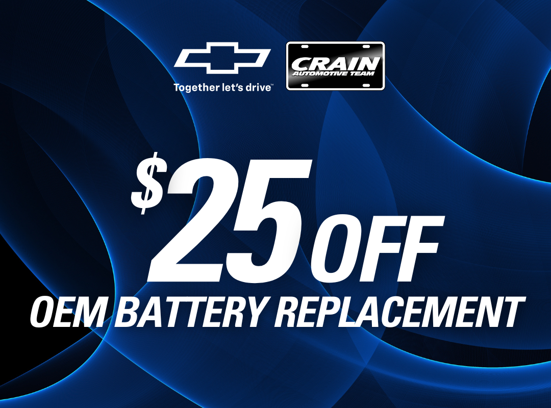 $25 Off OEM Battery Replacement