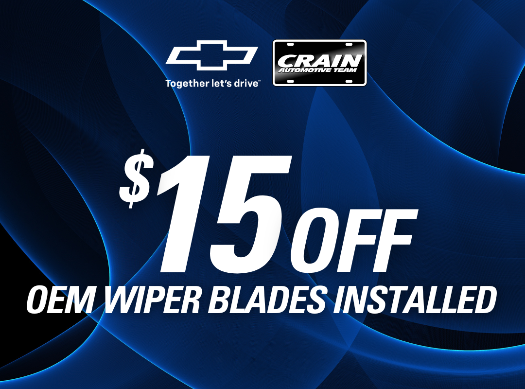 $15 Off OEM Wiper Blades Installed