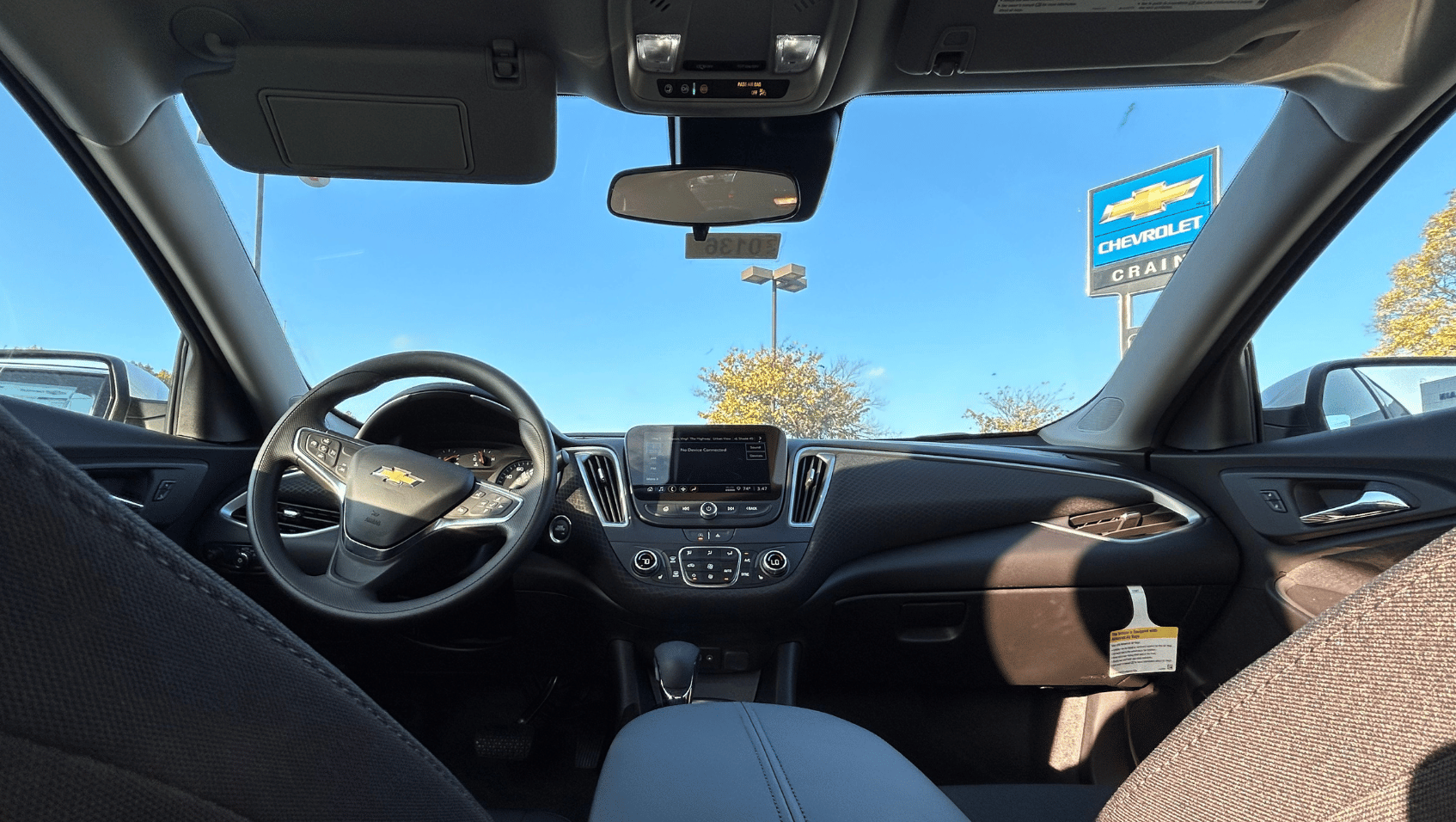 Interior View of the 2025 Chevy Malibu